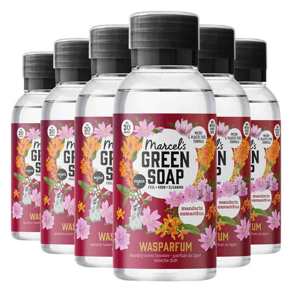 6x Marcel's Green Soap Wasparfum Mandarijn & Osmanthus 250 ml