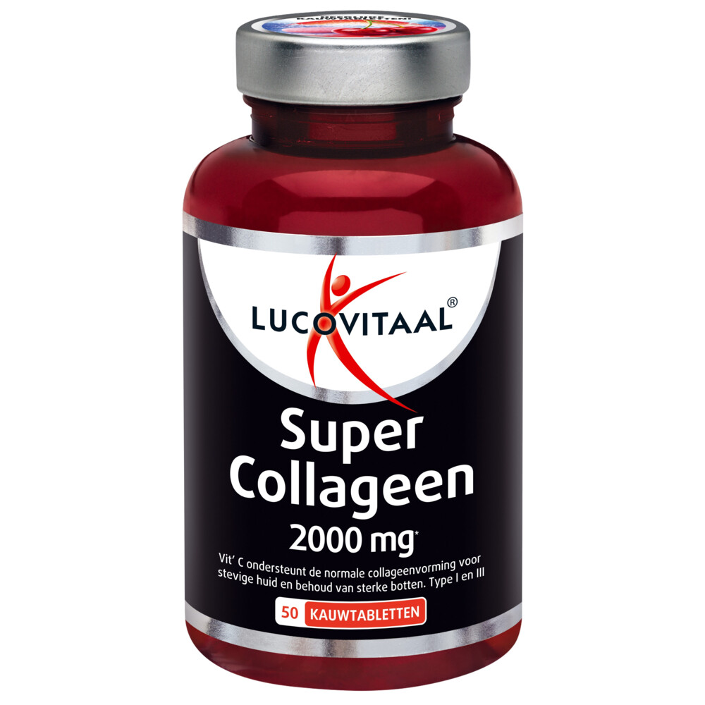 2+2 gratis: Lucovitaal Super Collageen 2000 mg 50 kauwtabletten