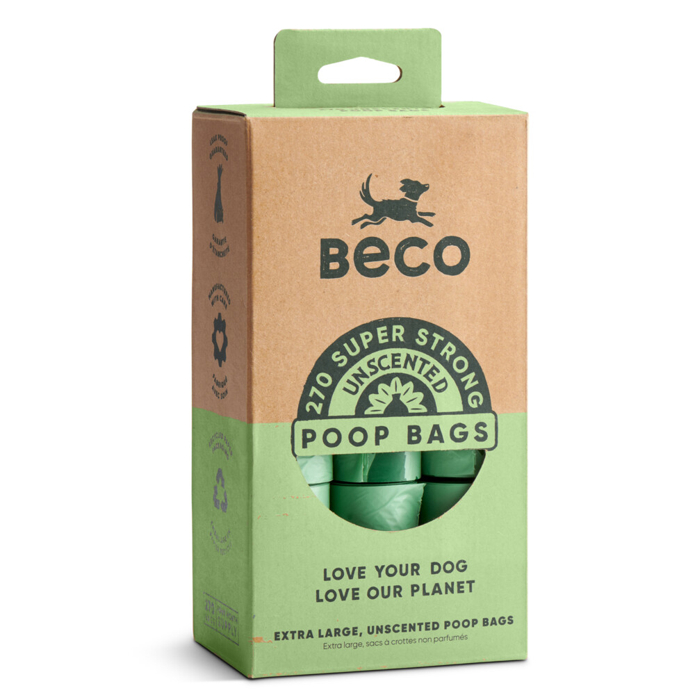 Beco Poop Bags Recycled Value Pack Ongeparfumeerd 270 stuks
