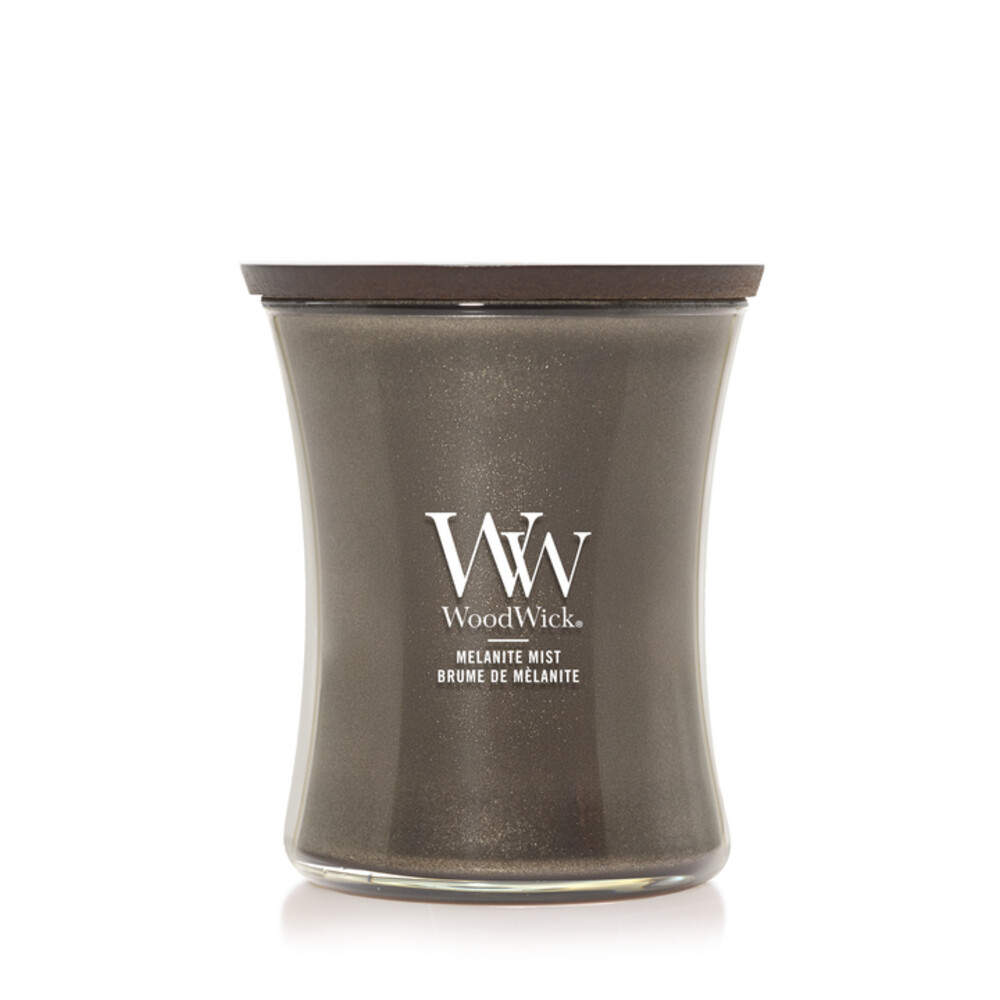 4x WoodWick Precious Metals Melanite Mist Medium Candle - Gunmetal Grijsmetaal