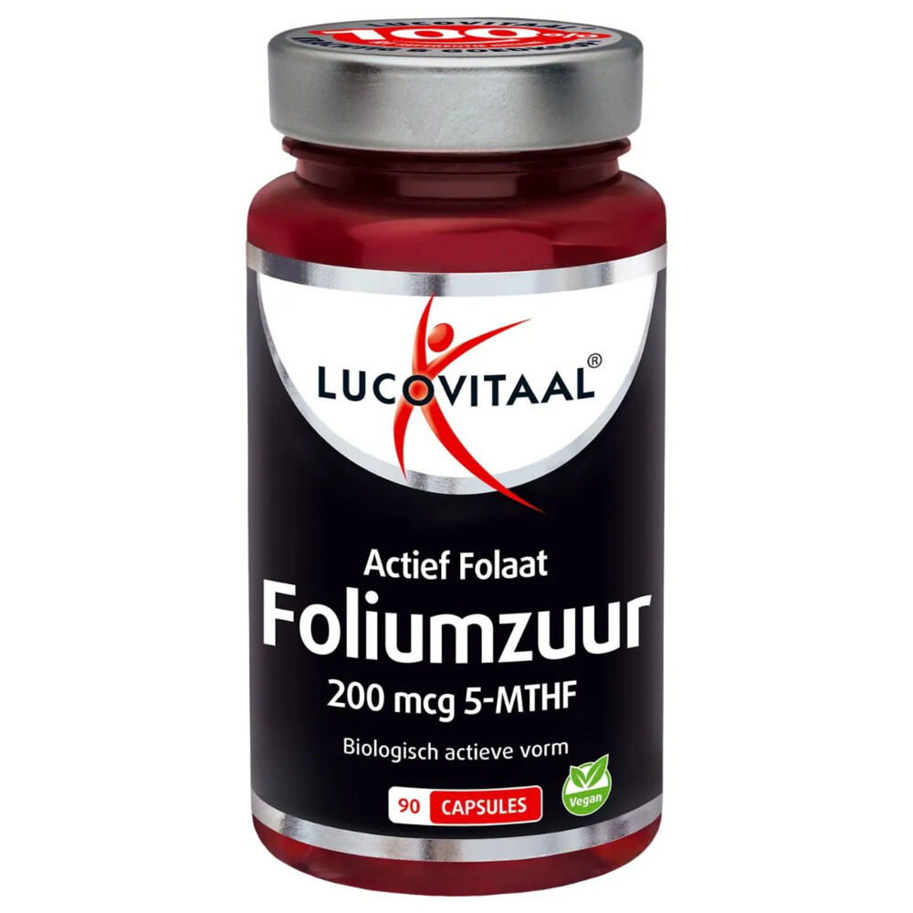 2+3 gratis: Lucovitaal Foliumzuur Actief Folaat 5-MHTF 90 capsules