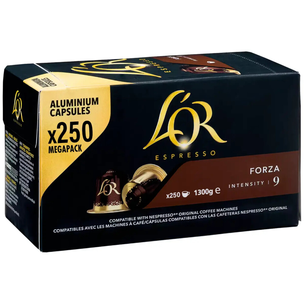 5x L'OR Espresso Koffiecups Forza 35+15 stuks
