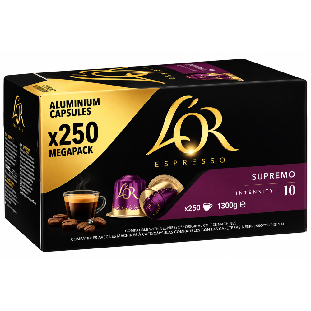 5x L'OR Espresso Koffiecups Supremo 35+15 stuks