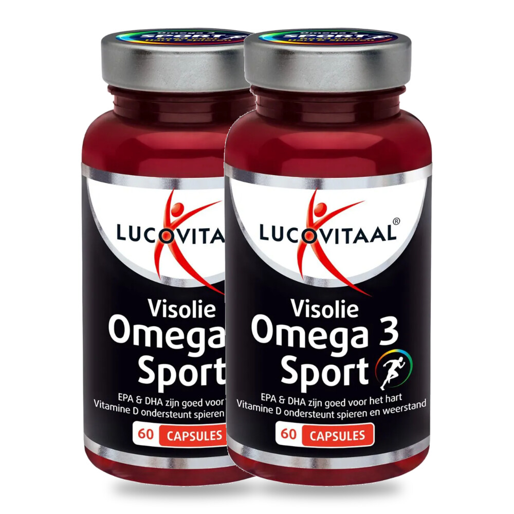 2x Lucovitaal Visolie Omega 3 Sport 60 capsules