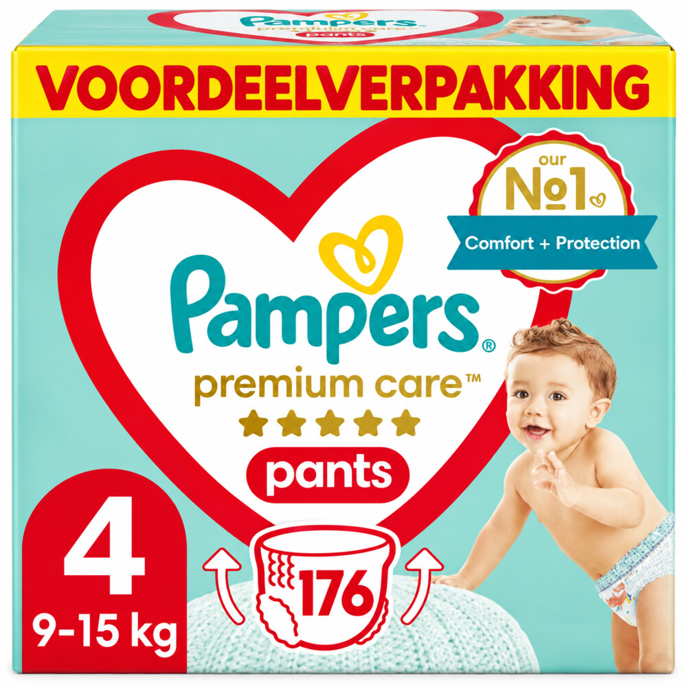 8x Pampers Premium Care Luierbroekjes Maat 4 (9-15kg) 22 stuks