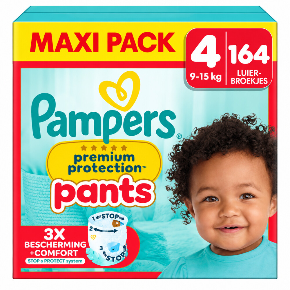 2x Pampers Premium Protection Luierbroekjes Maat 4 (9-15kg) 82 stuks