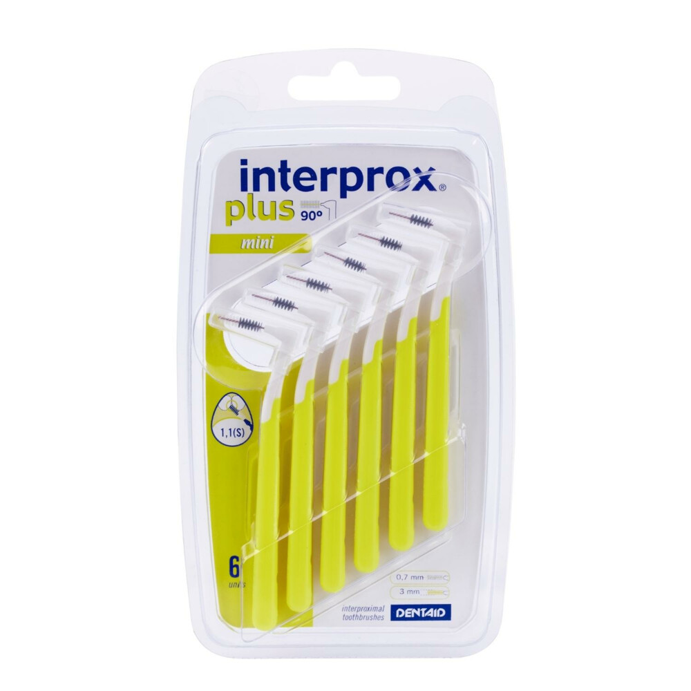 6x Interprox Plus Mini 3mm Geel 6 stuks