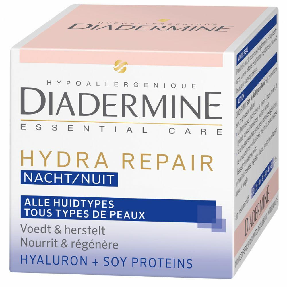 Diadermine Anti-Falten Nachtcreme 3D-Experten – Intensive Pflege Für Reife Haut, 50 Ml