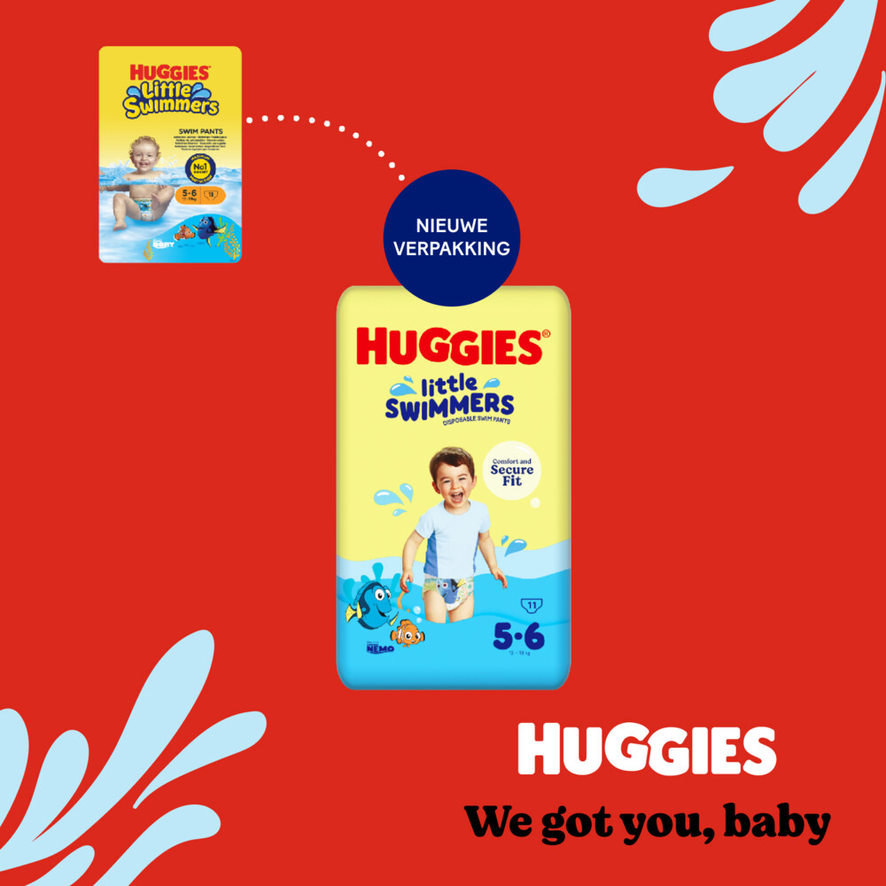 Huggies Little Swimmers-6 (12-18 kg) 11 stuks, foto 2