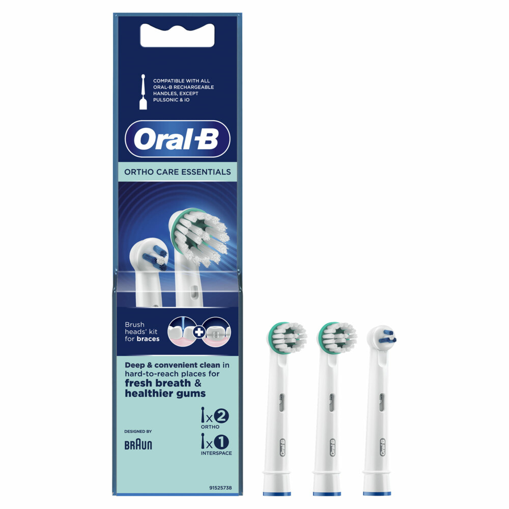 Oral-B Opzetborstels Ortho Essentials Kit 3 stuks |