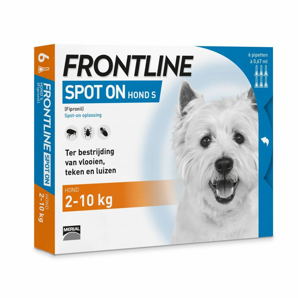 Frontline 6 pipet hond spot on small