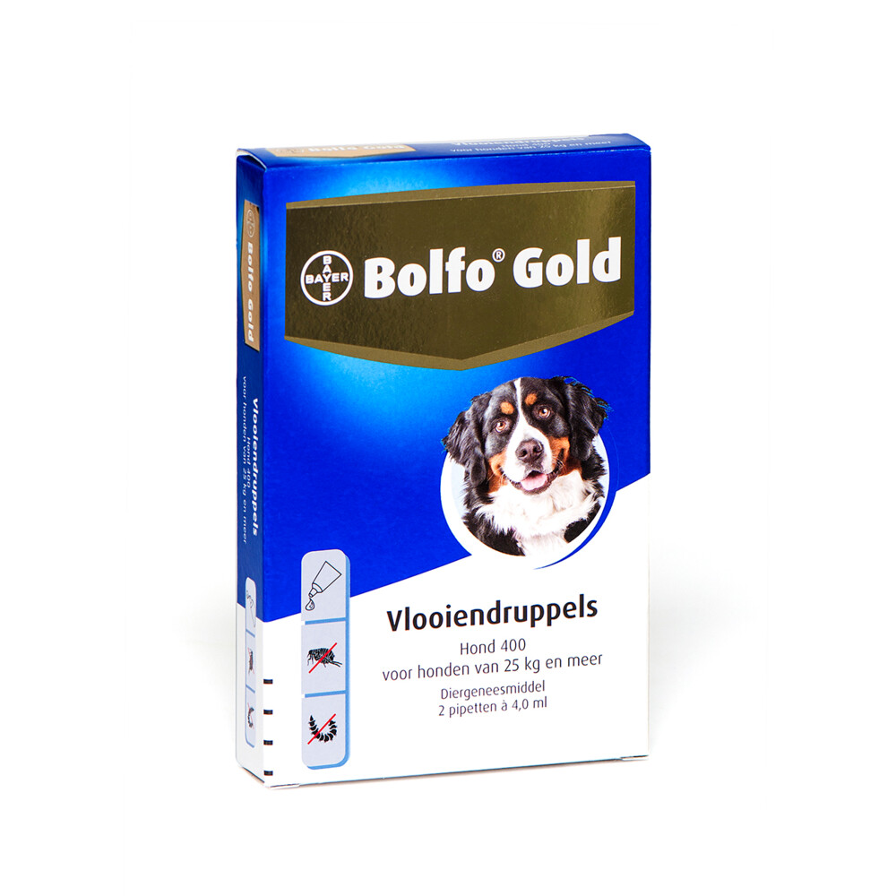 Bolfo 400 2 pipet gold hond vlooiendruppels