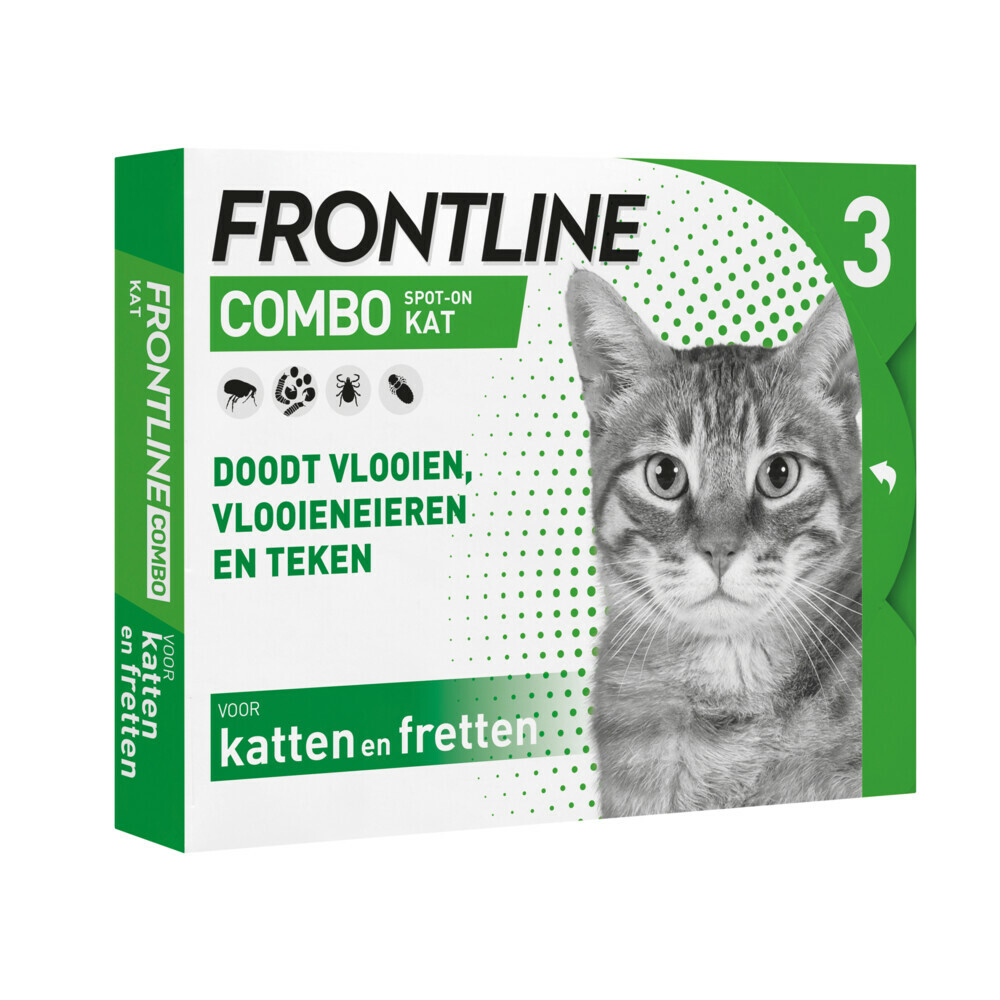 Fonetiek Opknappen Verstelbaar Frontline Combo Spot On Anti Vlooiendruppels Kat vanaf 1 kg 3 pipetten |  Plein.nl