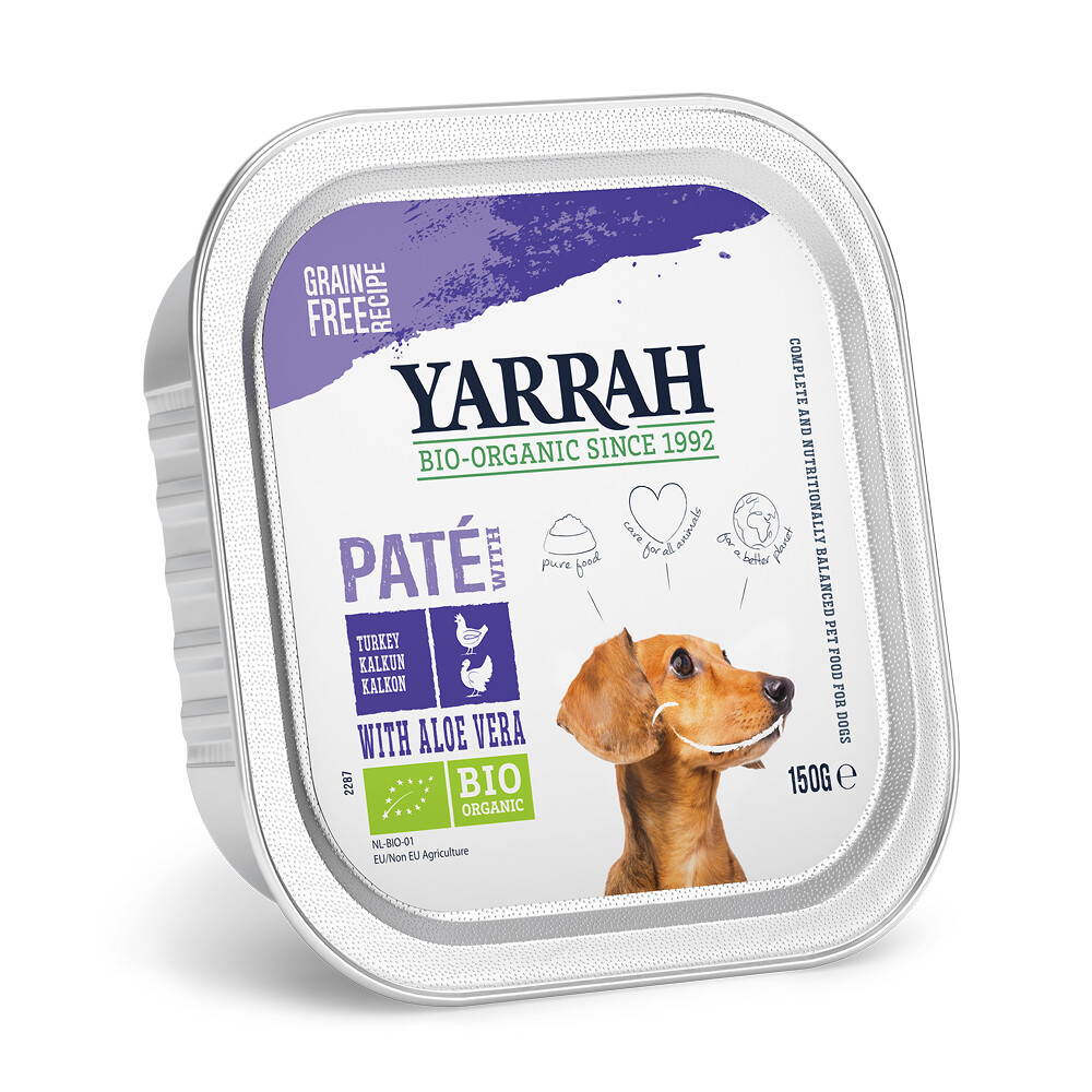 Appartement worst Snel Yarrah Bio Hondenvoer Paté Kip - Kalkoen 150 gr | Plein.nl