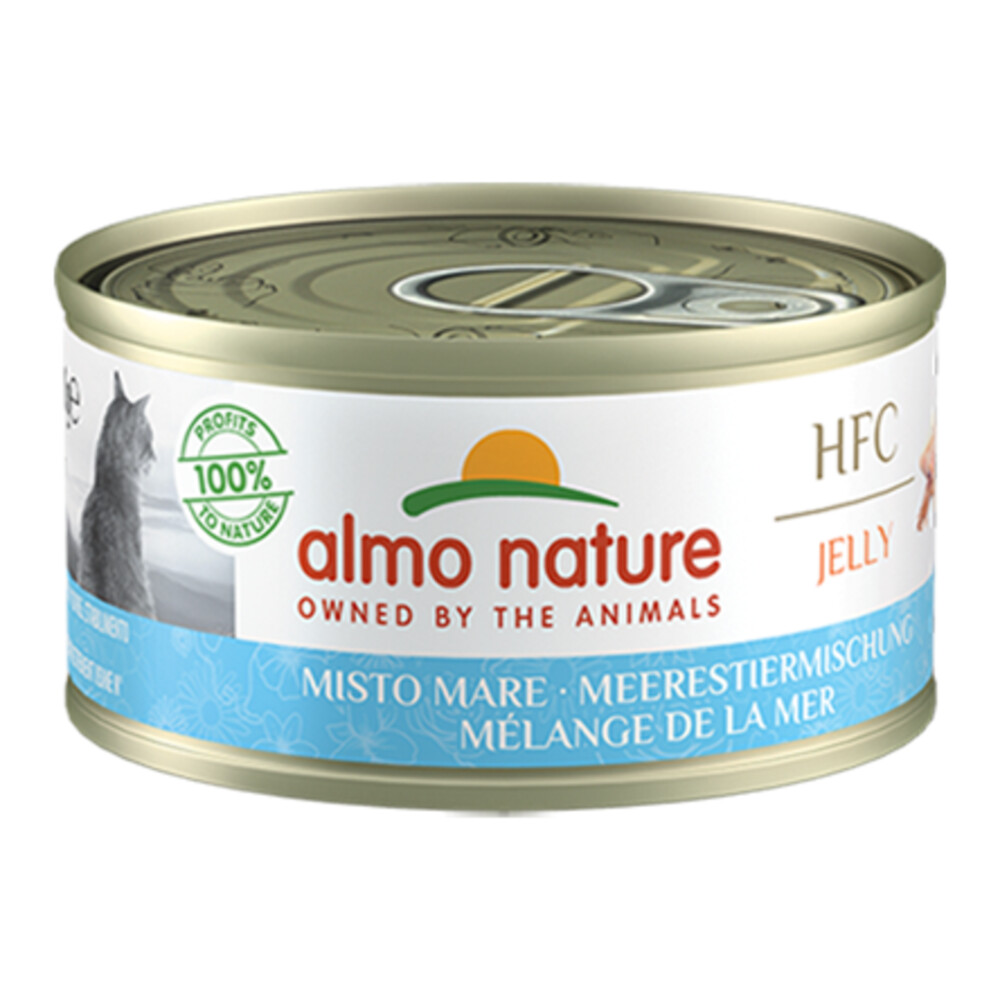 Almo Nature HFC Jelly Kattenvoer Nat Gemengde Zeevis 70 gr