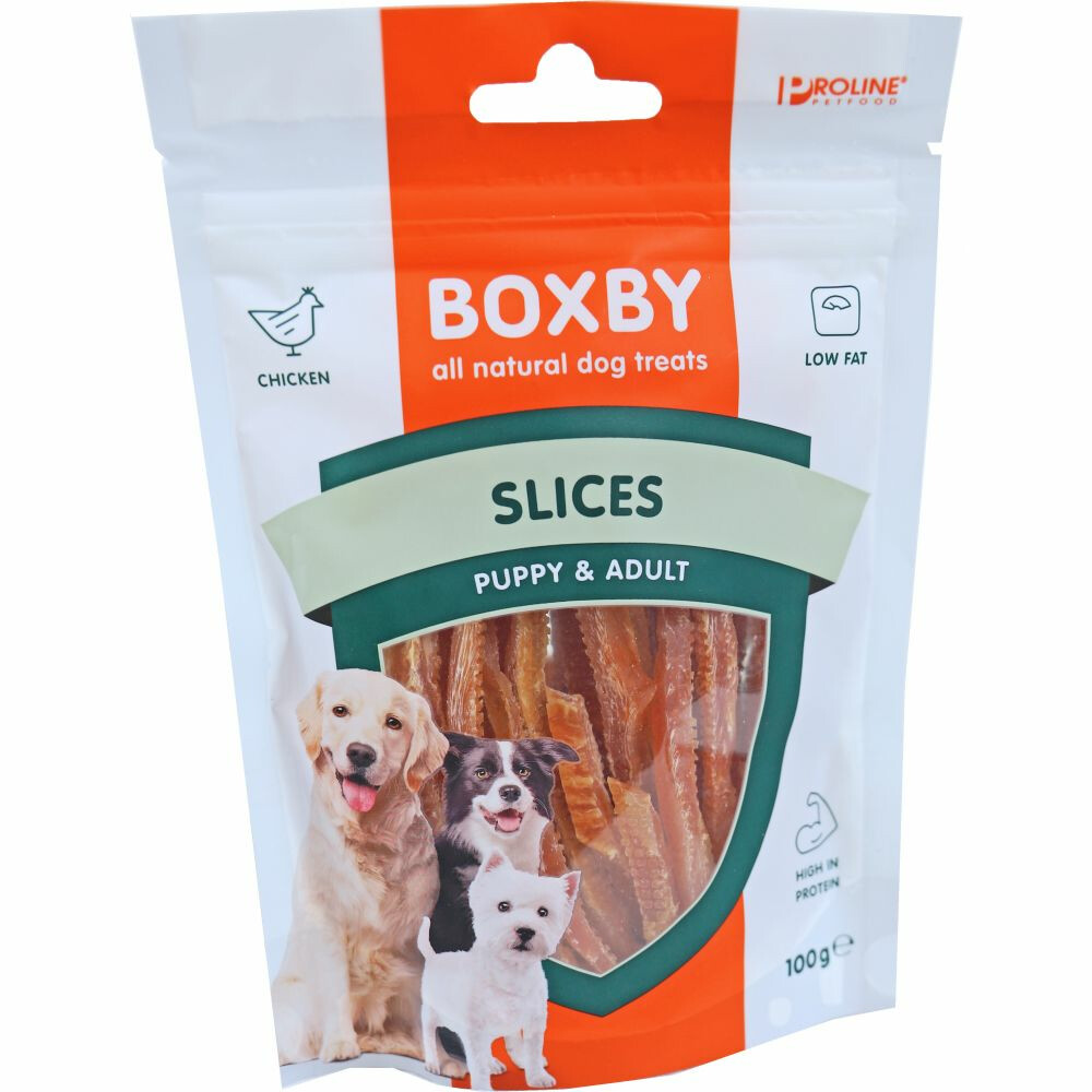 Proline dog boxby slices