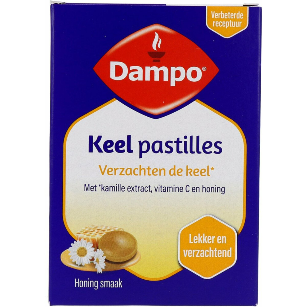 Dampo Keelpastilles Honing-vitamine C 24stuks