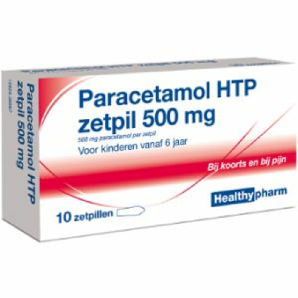 Healthypharm Paracetamol Zetpillen 500mg 10stuks