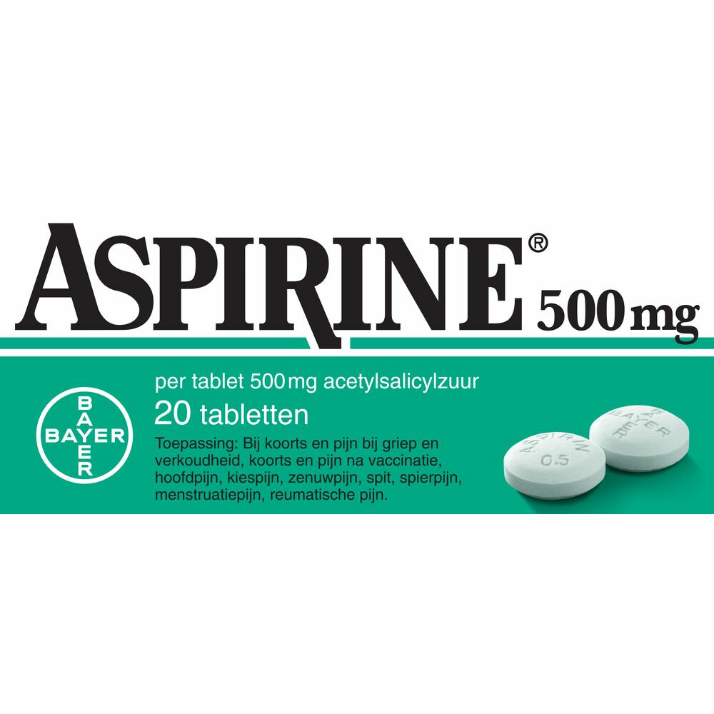 Aspirine Tabletten 500mg 20tabl