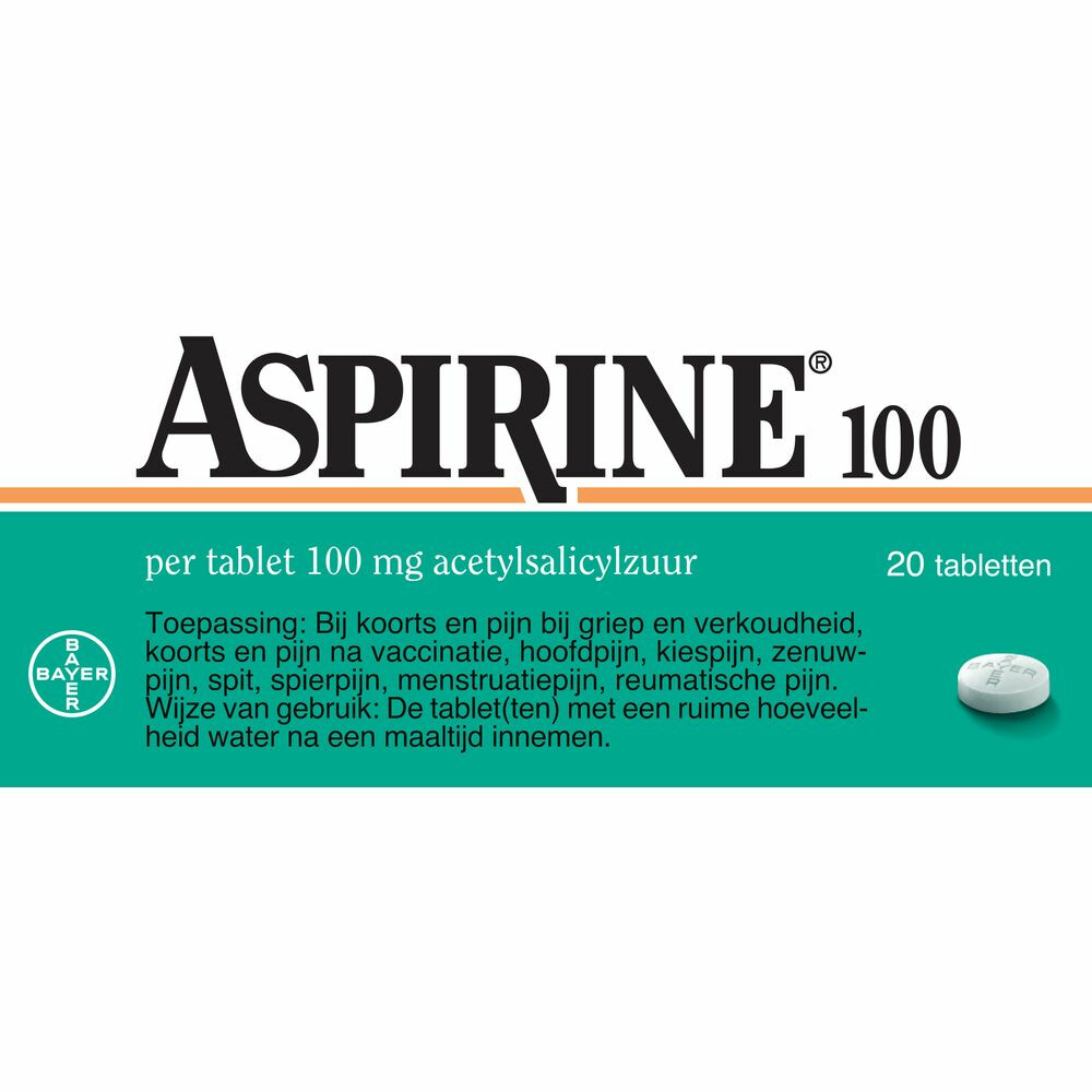 Aspirine Tabletten 100mg 20tabl