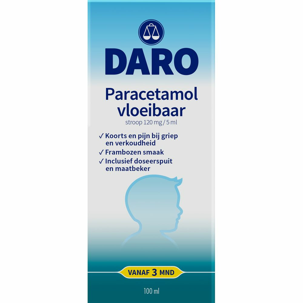 Daro Kind Vloeibare Paracetamol 100ml