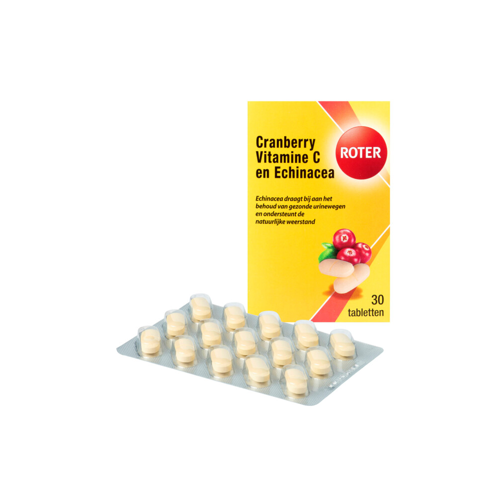 computer mini Afgeschaft Roter Cranberry Vitamine C en Echinacea 30 tabletten | Plein.nl