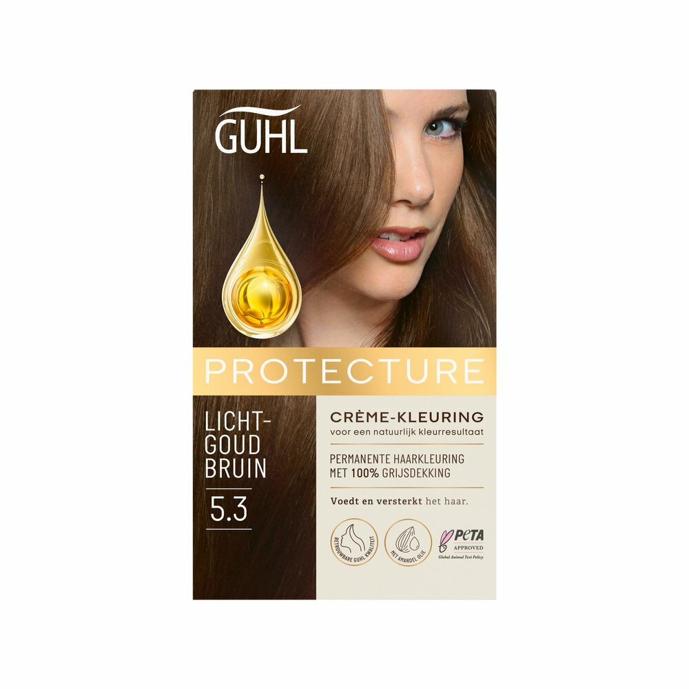 Guhl Haarverf Beschermende Creme-kleuring 5.3 Lichtgoud Bruin Voordeelverpakking