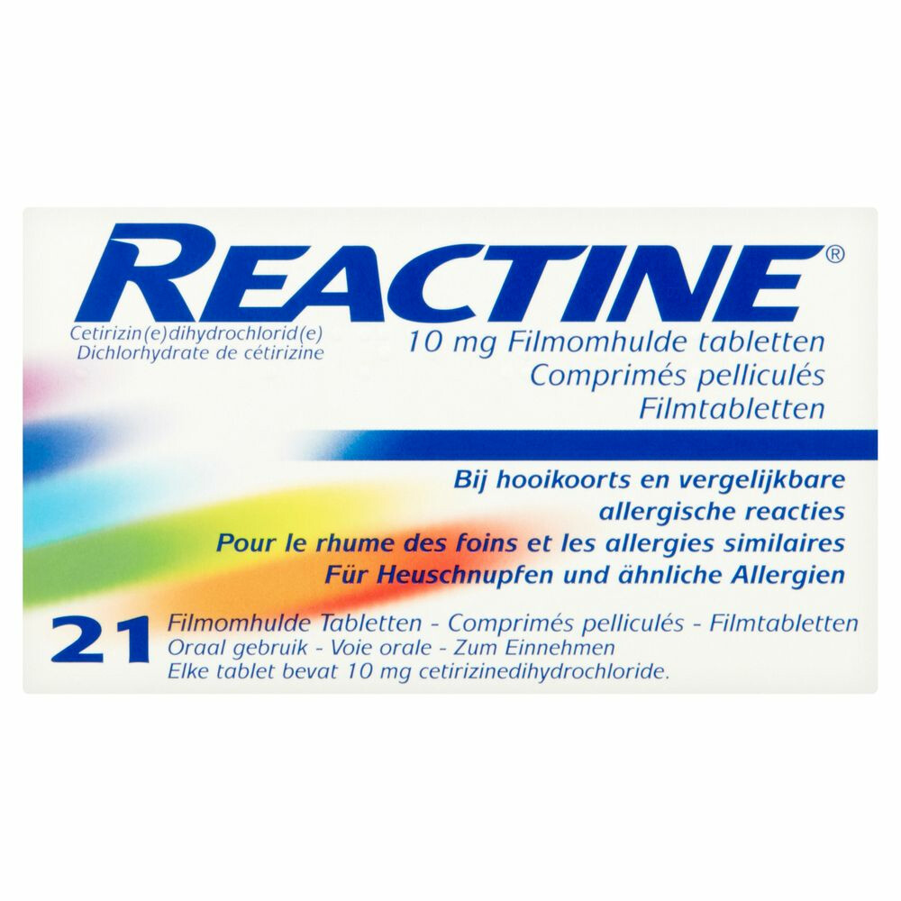 Reactine 10mg 21 tabletten