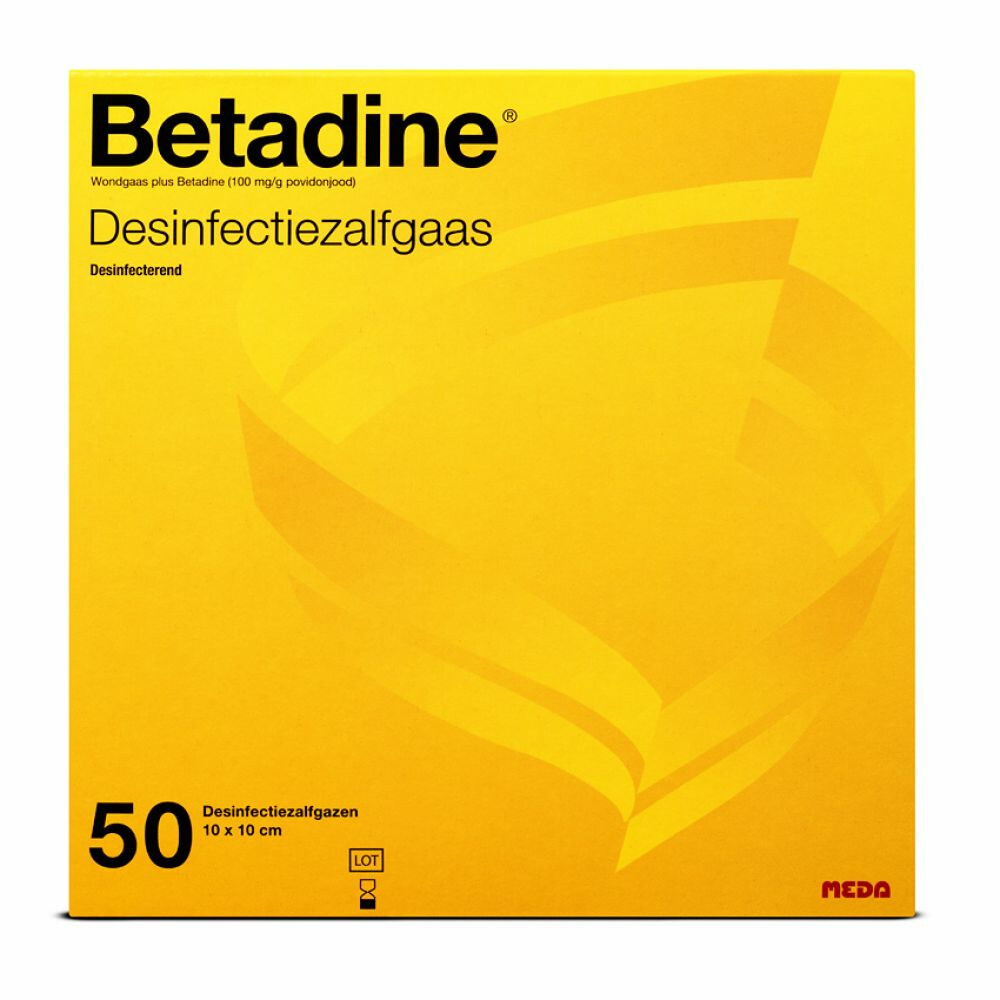 Betadine Desinfectie Zalfgazen 50st