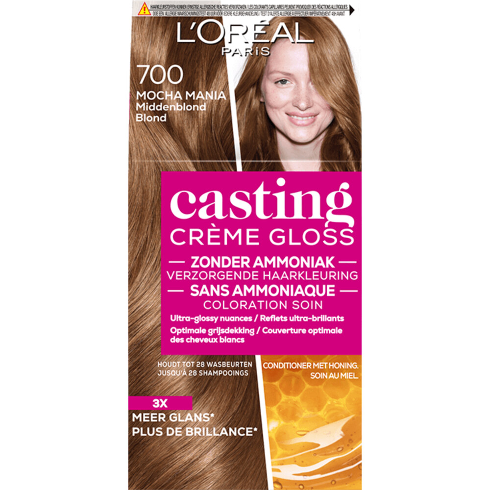 Pef vervaldatum Denemarken L'Oréal Casting Crème Gloss Haarkleuring 700 Mocha Mania - Middenblond |  Plein.nl