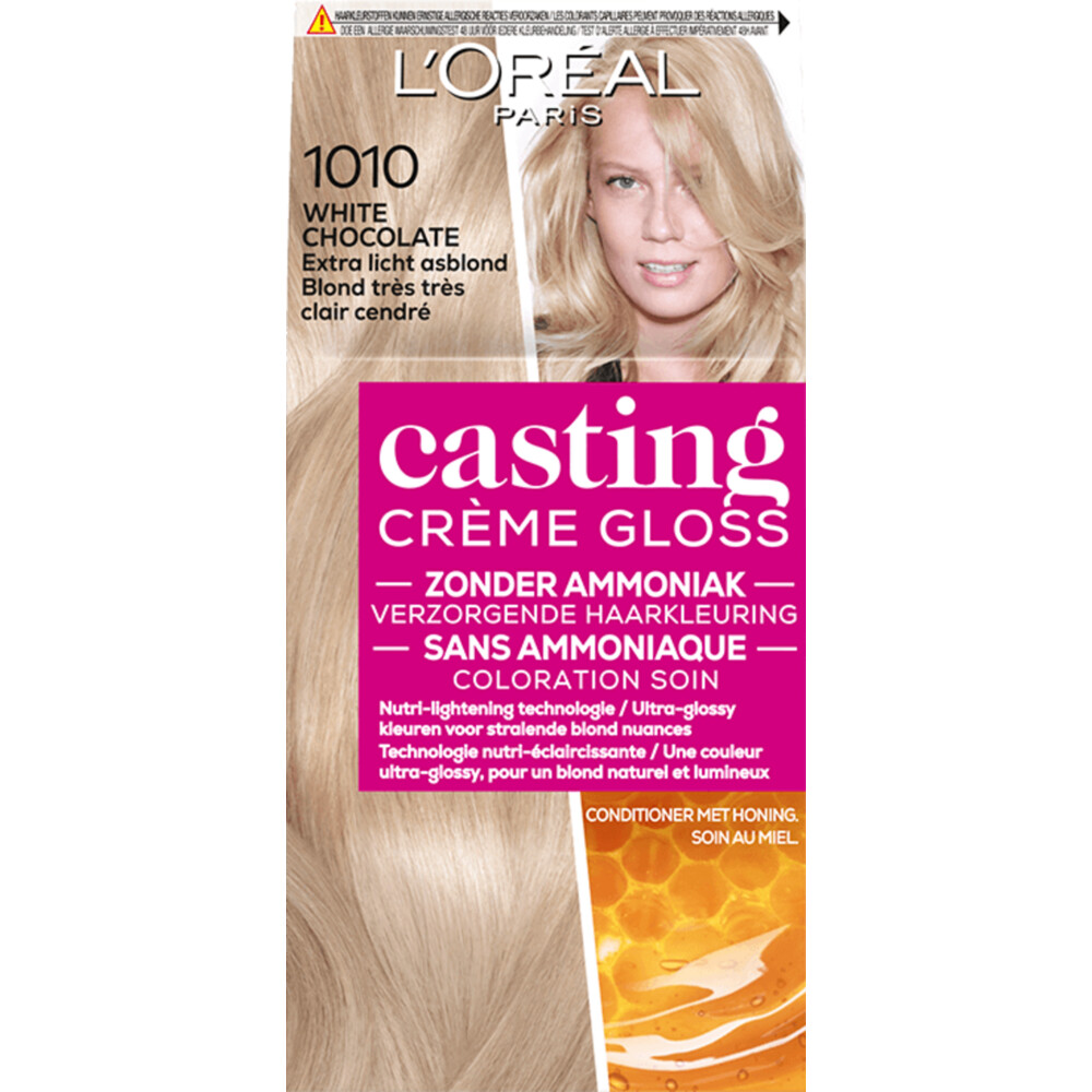 L Oreal Casting Creme Gloss Haarkleuring 1010 White Chocolate Extra Licht Asblond Plein Nl