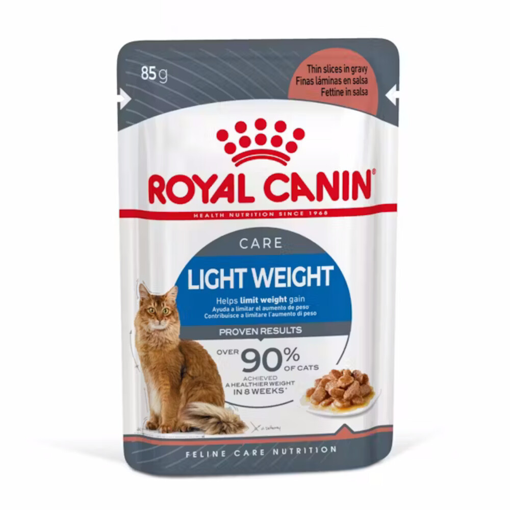 12x Royal Canin Kattenvoer Nat Light Weight Care Gravy Ultra Light 85 gr