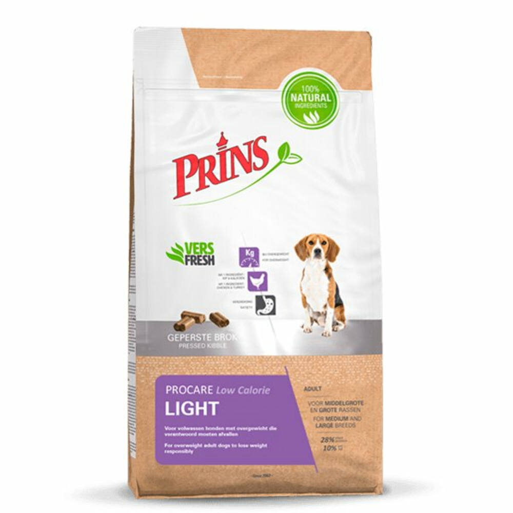 Koppeling voordeel Minachting Prins ProCare Light Hondenvoer 7,5 kg | Plein.nl