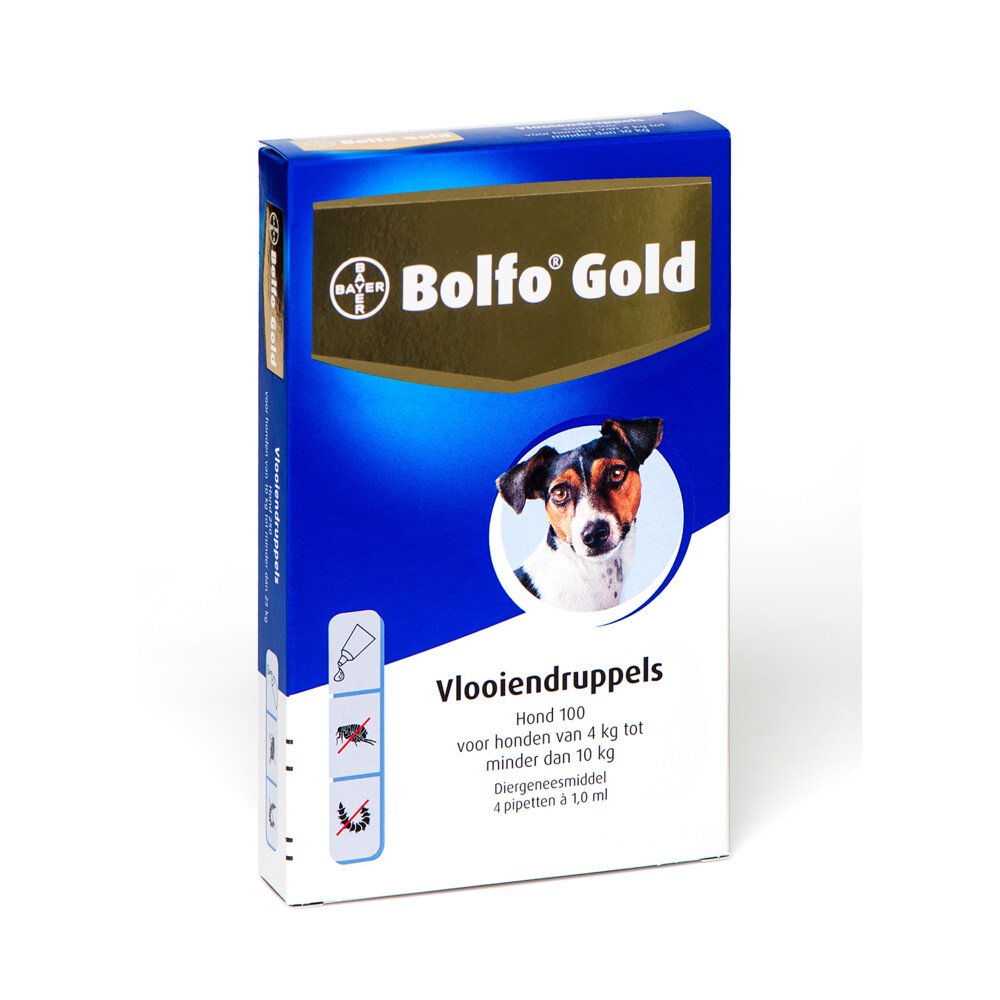 Bolfo 100 4 pipet gold hond vlooiendruppels