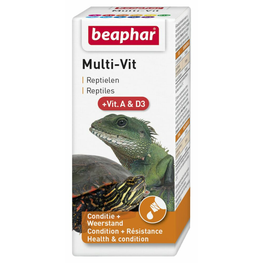 6x Beaphar Multi Vit Reptielen 20 ml