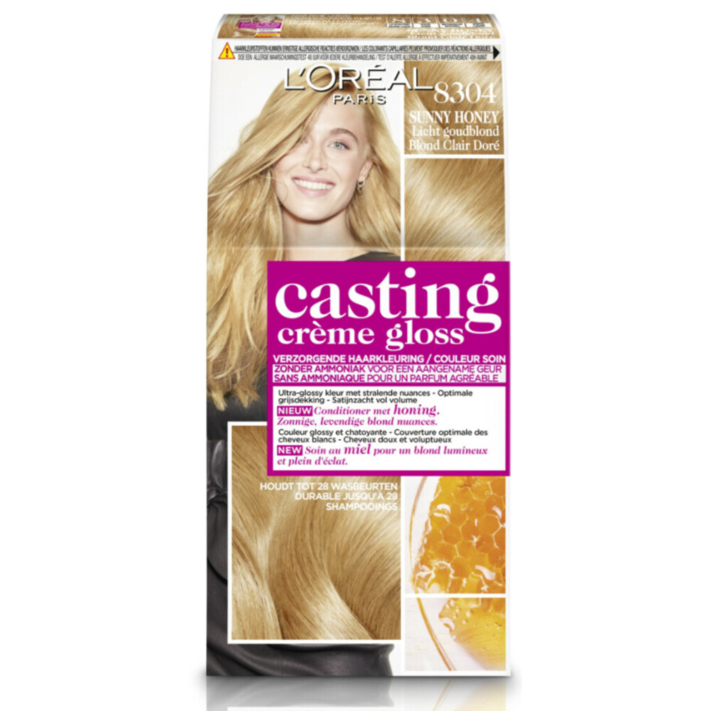 galblaas Couscous Antipoison L'Oréal Casting Creme Gloss Haarkleuring 8304 Licht Goudblond | Plein.nl