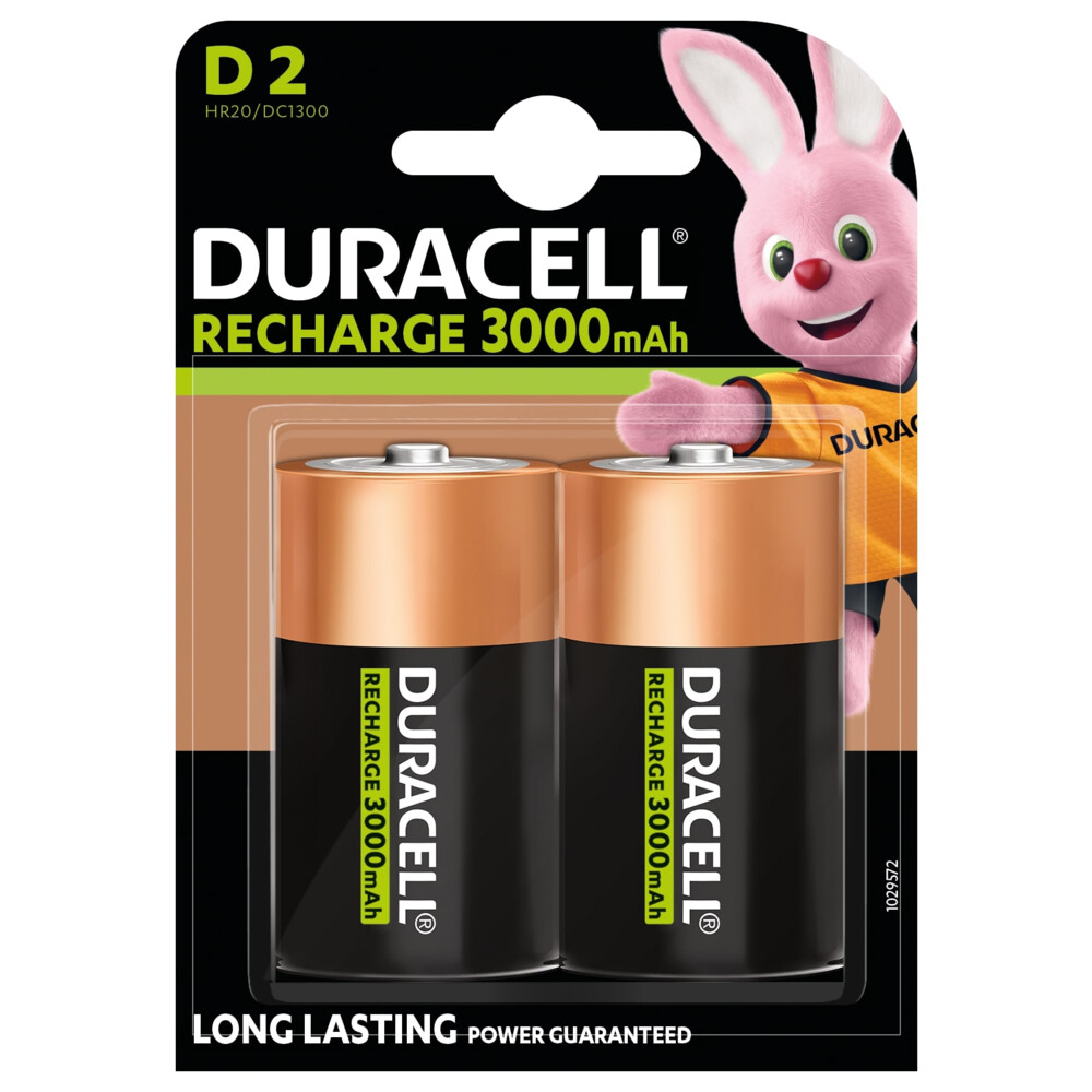 3x Duracell Oplaadbare Batterijen Ultra D 2 Stuks
