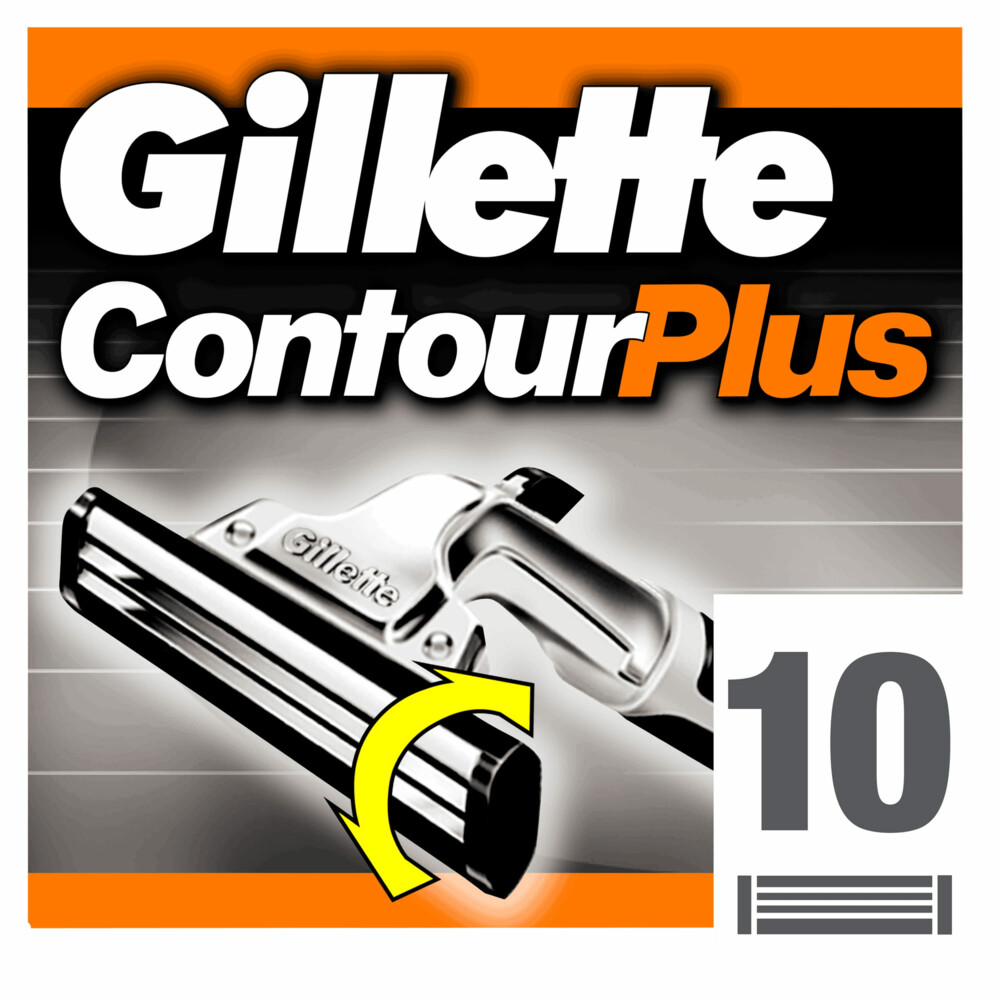 10x Gillette Scheermesjes Contour Plus 10 Stuks