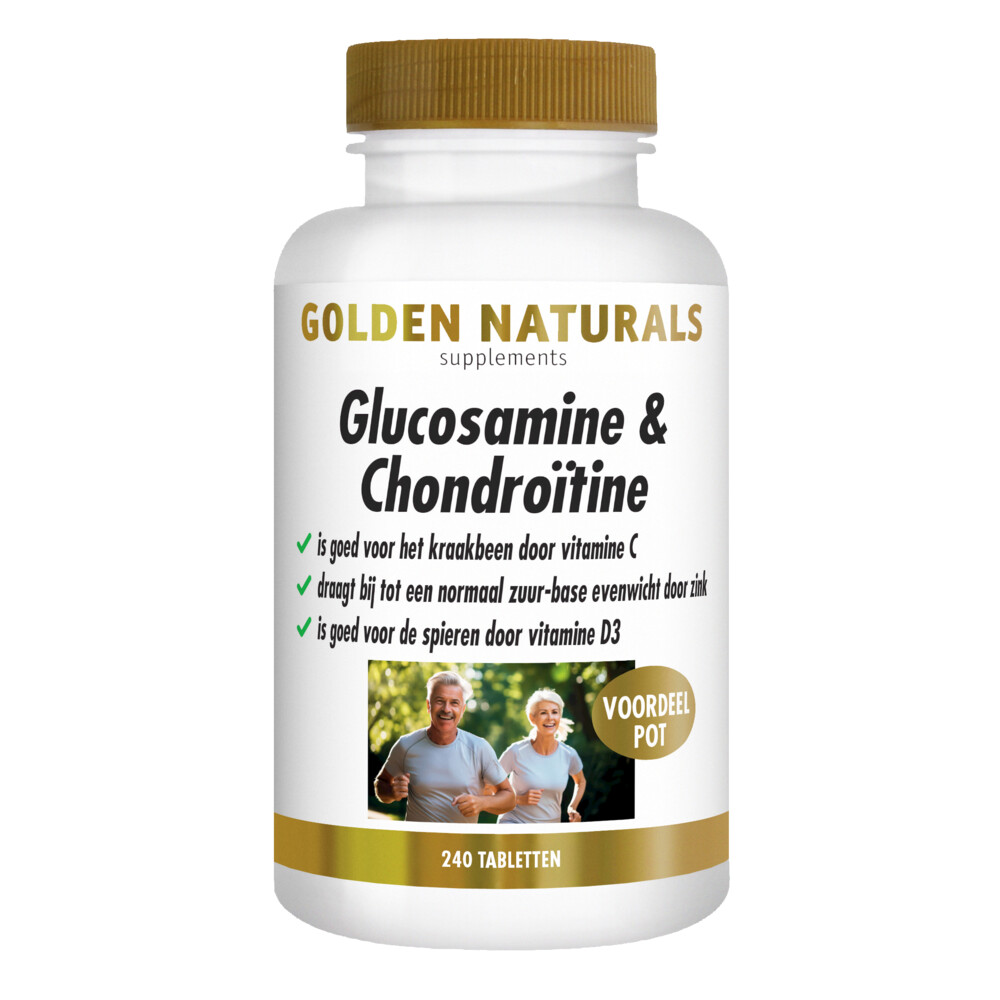 Golden Naturals Glucosamine&Chondroïtine 240 tabletten