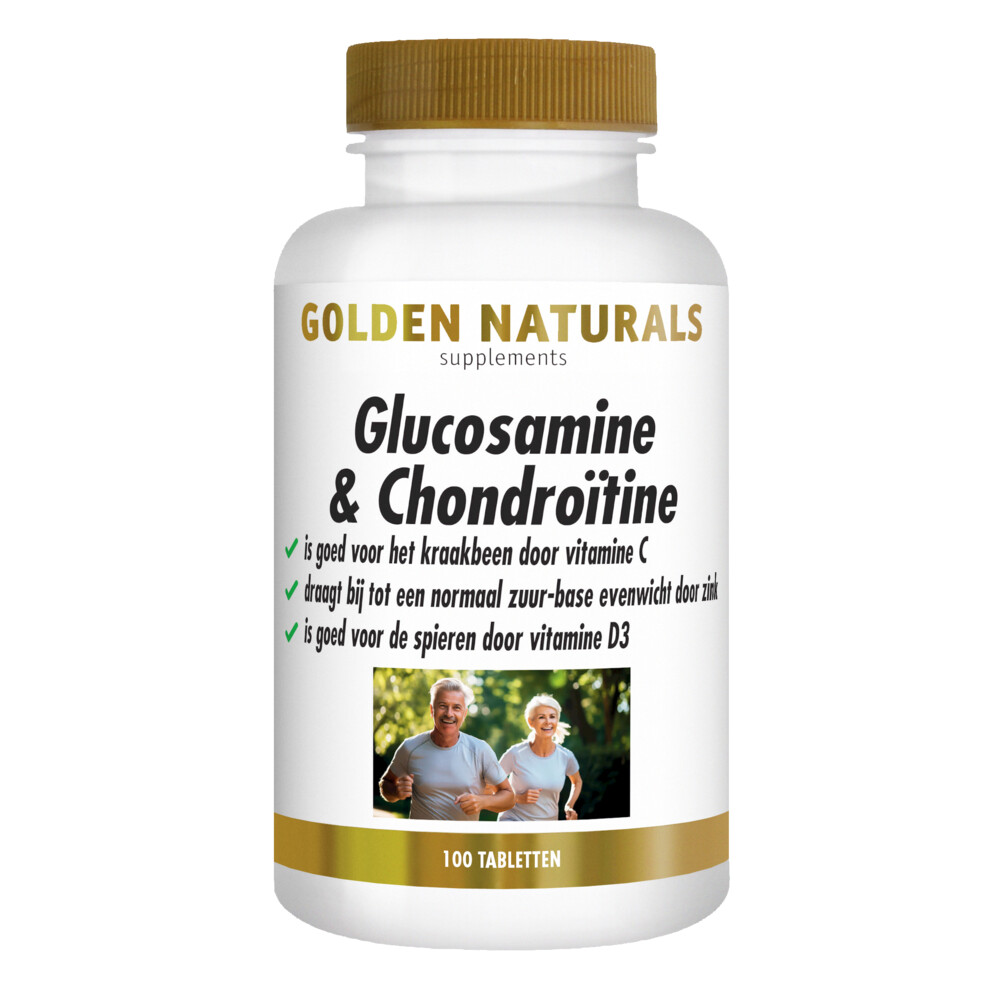 Gratis Verzending: 2x Golden Naturals Glucosamine&Chondroïtine 100 tabletten
