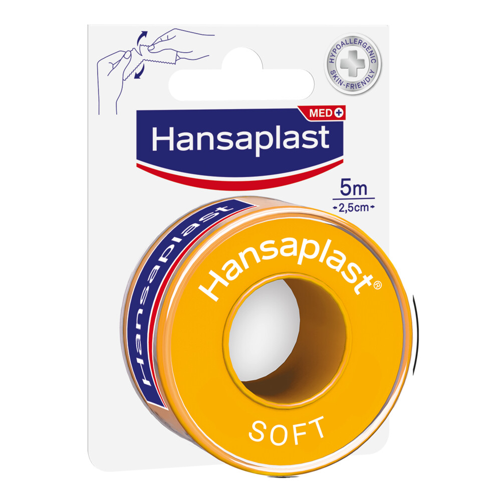 Hansaplast Hechtpleisters Soft 2,5x5m