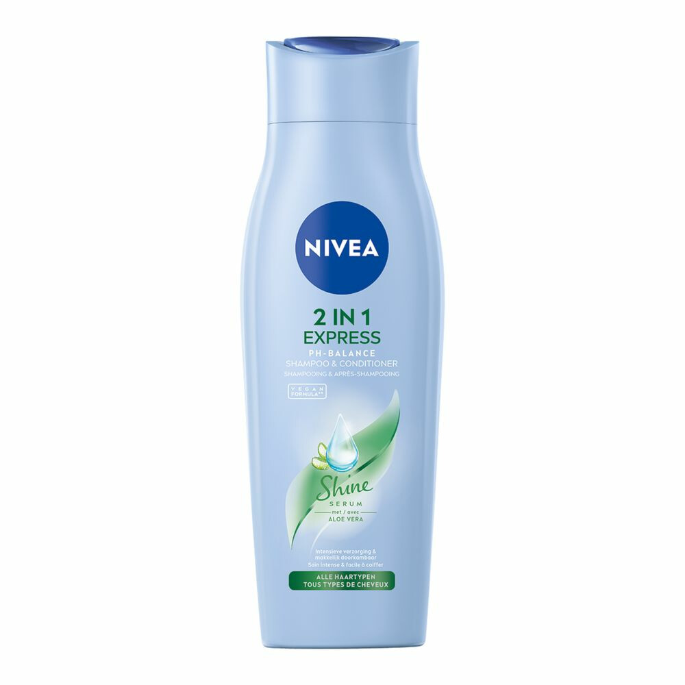 NIVEA 2 in 1 Express shampoo + conditioner voordeelverpakking 5+1 gratis