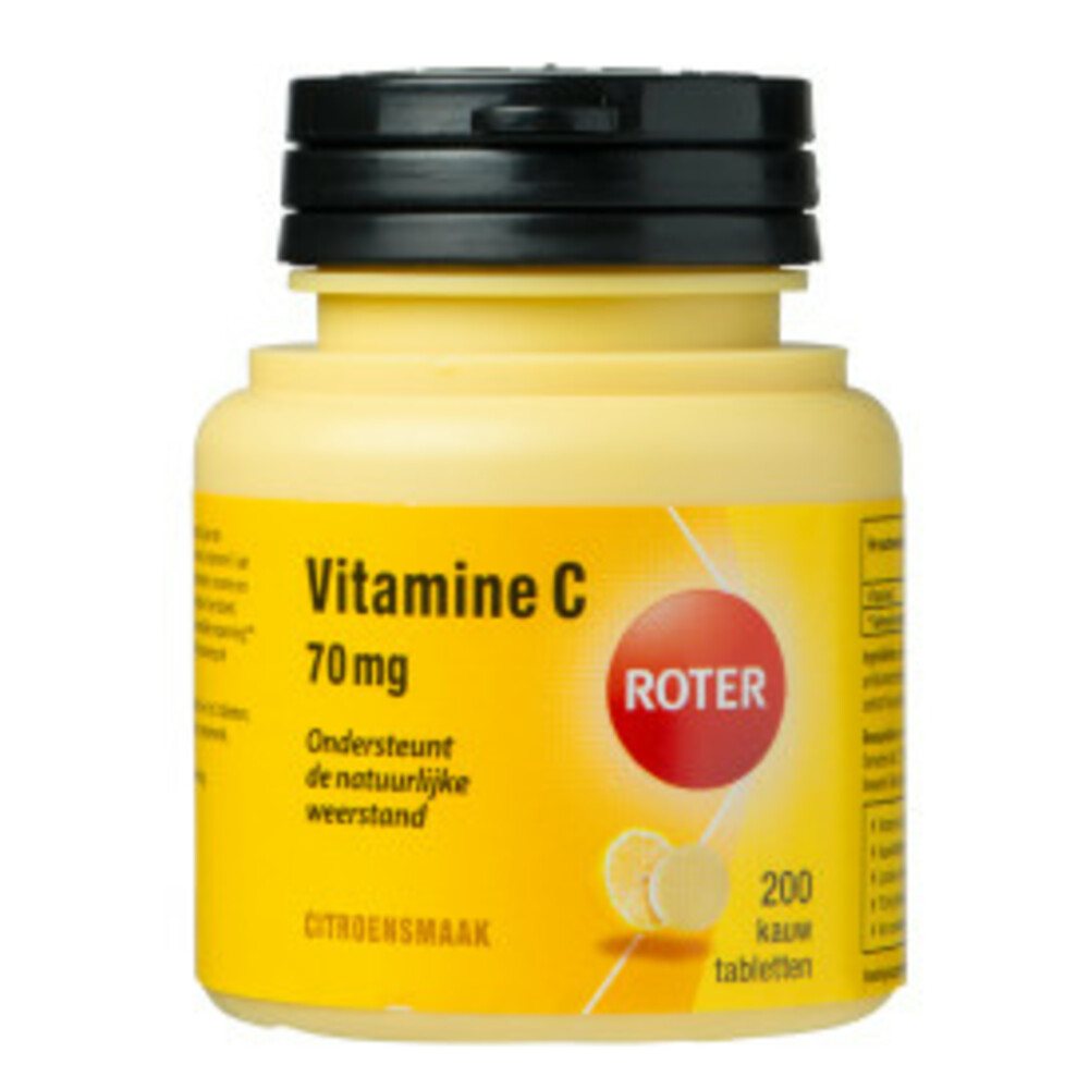 dilemma kleermaker Onverschilligheid Roter Vitamine C 70 mg Citroen 200 kauwtabletten | Plein.nl