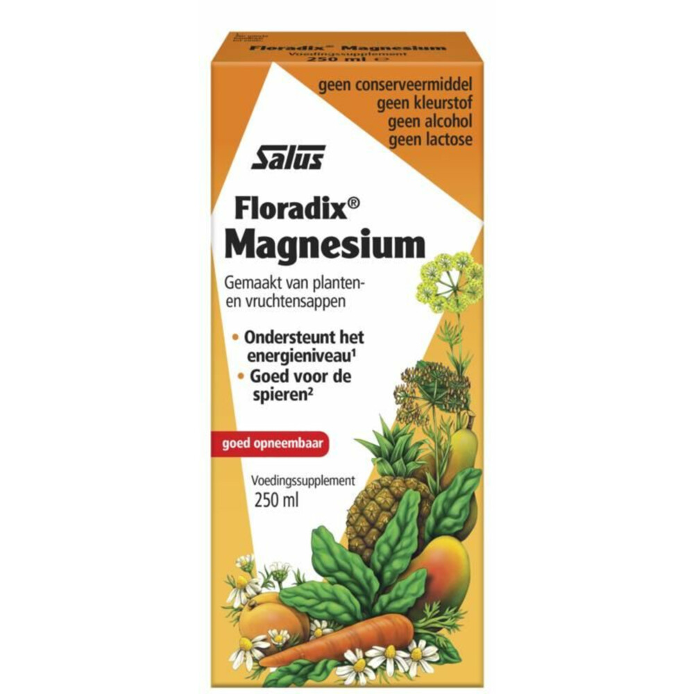 Gratis Verzending: 4x Floradix Magnesium 250 ml