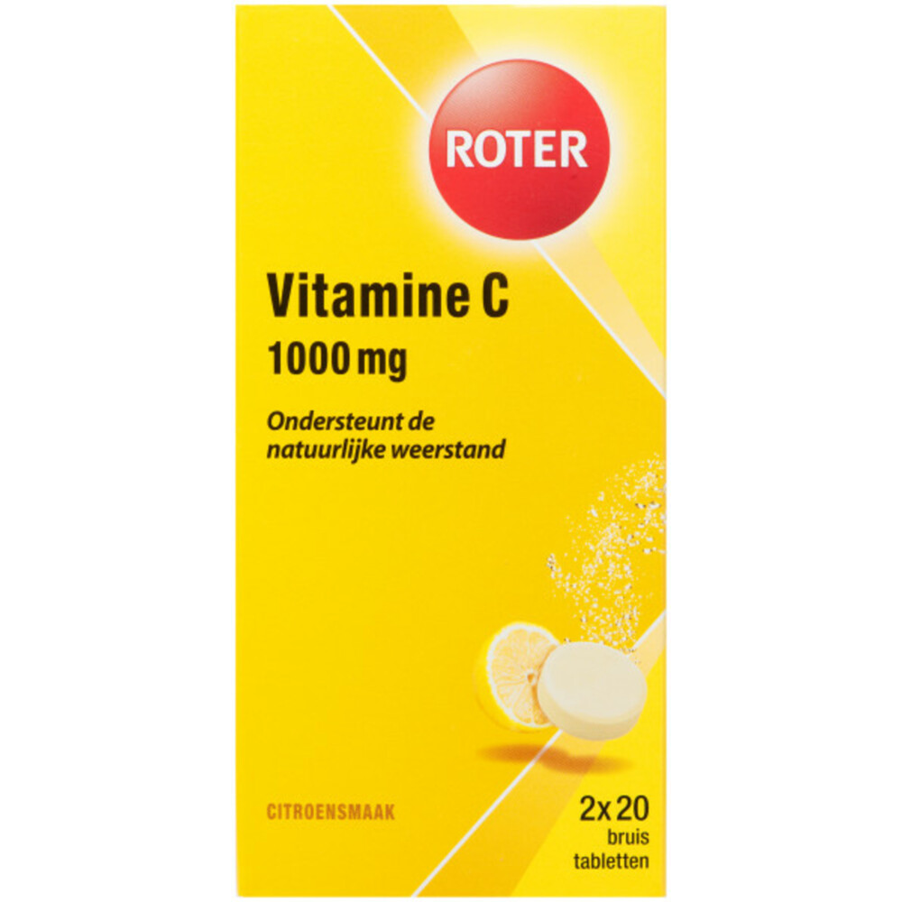 krekel consensus Ontkennen Roter Vitamine C 70mg Citroen Duo 2 x 20 bruistabletten | Plein.nl