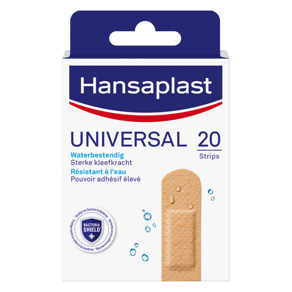2x Hansaplast Universal Strips 20 stuks