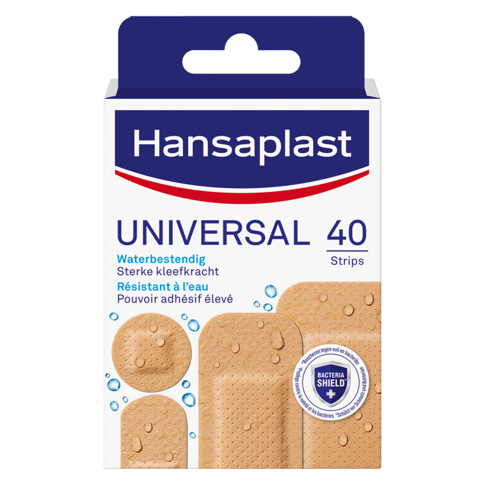 Hansaplast Pleisters Universeel Strips 45907 Water-resistant 40stuks