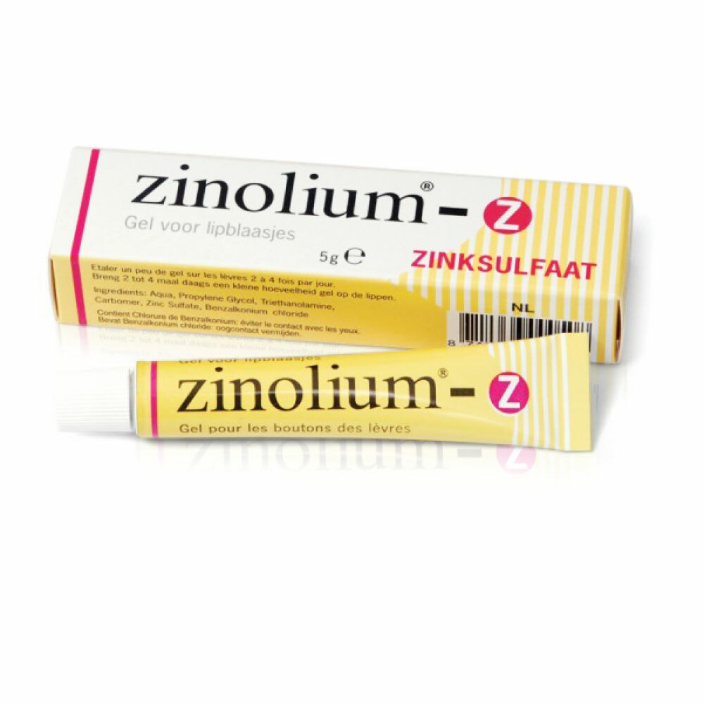 Zinolium Z Gel Voor Lipblaasjes(Zinksulfaat) 5gram
