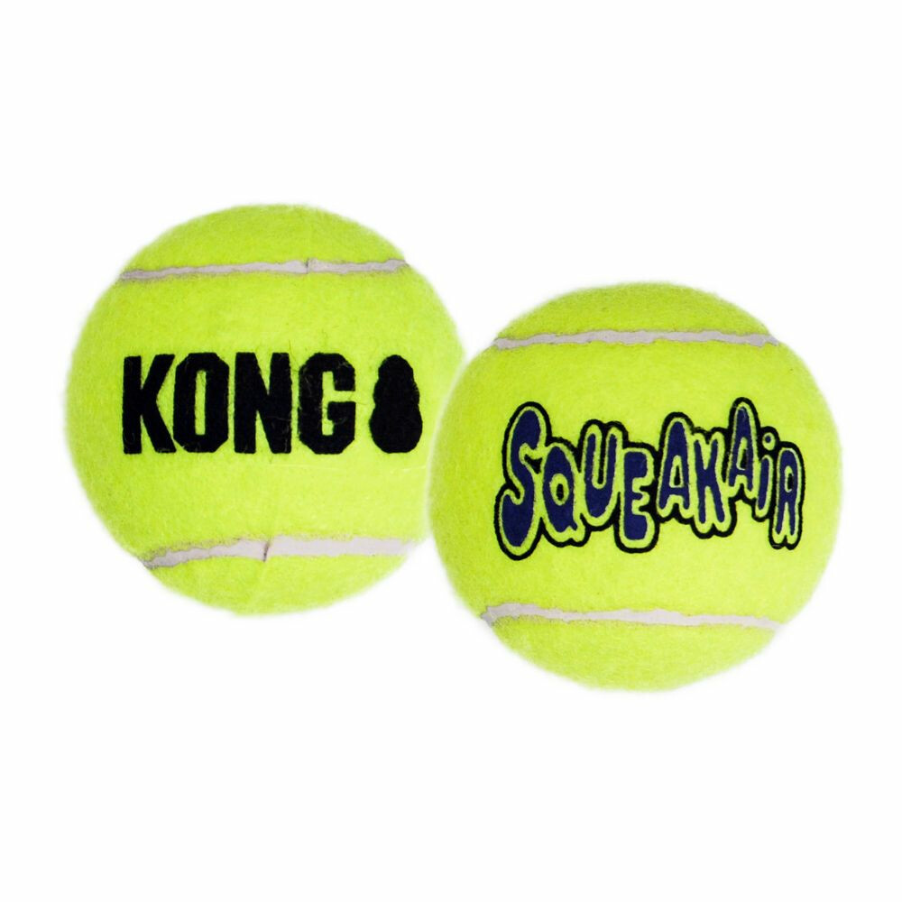 Kong large air squeaker net a 2 tennisbal+piep