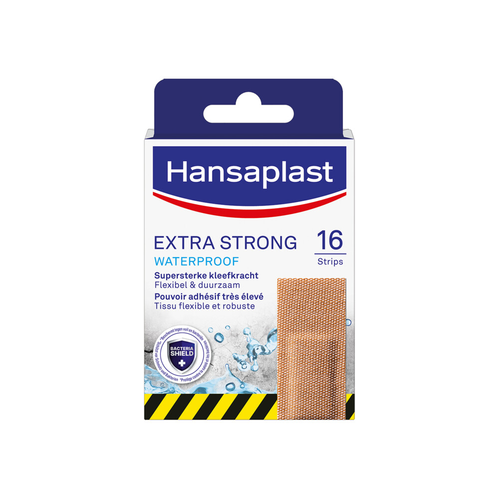 Hansaplast Pleisterstrip Extra Strong Waterproof 16stuks